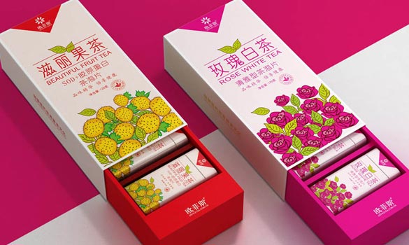 欧菲斯胶保健茶饮，品牌保健品包装设计|品牌保健茶饮料包装策划设计